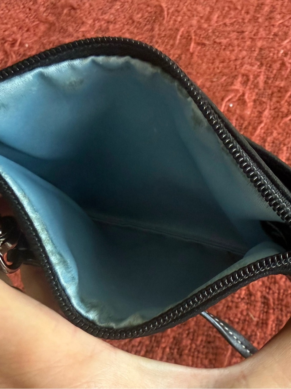Coach Black Leather Wristlet Purse - Sleek Everyday Clutch Gently used - Picture 7 of 7